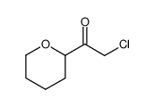 Ethanone, 2-chloro-1-(tetrahydro-2H-pyran-2-yl)- (9CI) Structure