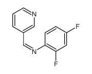 N-(2,4-difluorophenyl)-1-pyridin-3-ylmethanimine Structure