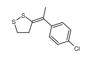 (3E)-3-[1-(4-chlorophenyl)ethylidene]-1,2-dithiolane结构式