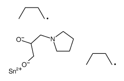 1-[(2,2-dibutyl-1,3,2-dioxastannolan-4-yl)methyl]pyrrolidine Structure