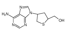 [(2R,4R)-4-(6-aminopurin-9-yl)thiolan-2-yl]methanol Structure