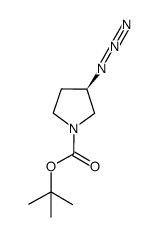 (R)-tert-butyl 3-azidopyrrolidine-1-carboxylate Structure