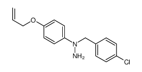 1-[(4-chlorophenyl)methyl]-1-(4-prop-2-enoxyphenyl)hydrazine结构式