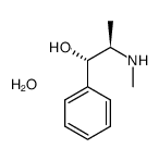 (1S,2R)-2-(methylamino)-1-phenylpropan-1-ol,hydrate Structure