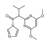 2-(4,6-dimethoxypyrimidin-2-yl)-1-imidazol-1-yl-3-methylbutan-1-one Structure