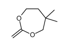 5,5-dimethyl-2-methylidene-1,3-dioxepane结构式