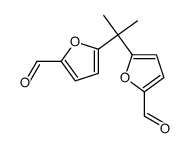 5-[2-(5-formylfuran-2-yl)propan-2-yl]furan-2-carbaldehyde结构式