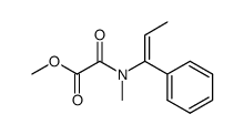 N-(α-ethylidenebenzyl)-N-methoxalylmethylamine Structure