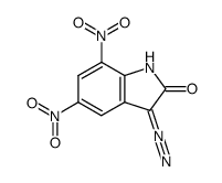 3-Diazo-1,3-dihydro-5,7-dinitro-2H-indol-2-one结构式