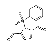1-phenylsulfonylpyrrole-2,5-dicarbaldehyde结构式