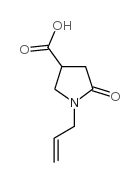 1-烯丙基-5-氧代吡咯烷-3-羧酸结构式