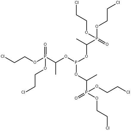 Phosphorous acid tris[1-[bis(2-chloroethoxy)phosphinyl]ethyl] ester picture