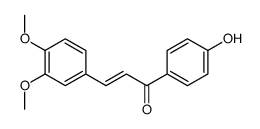 3-(3,4-dimethoxyphenyl)-1-(4-hydroxyphenyl)prop-2-en-1-one结构式