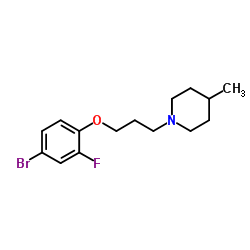 1-[3-(4-Bromo-2-fluorophenoxy)propyl]-4-methylpiperidine structure