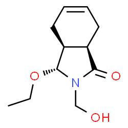 1H-Isoindol-1-one,3-ethoxy-2,3,3a,4,7,7a-hexahydro-2-(hydroxymethyl)-,(3alpha,3aalpha,7aalpha)-(9CI) structure