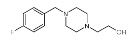 1-(4-fluorobenzyl)-4-(2-hydroxyethyl)piperazine structure