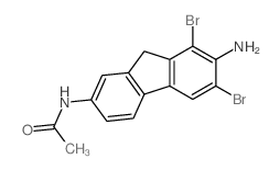 Acetamide, N-(7-amino-6,8-dibromo-9H-fluoren-2-yl)- Structure