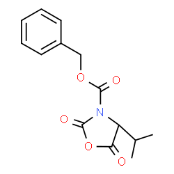 (R)-3-(Benzyloxycarbonyl)-4-isopropyl-2,5-oxazolidinedione Structure