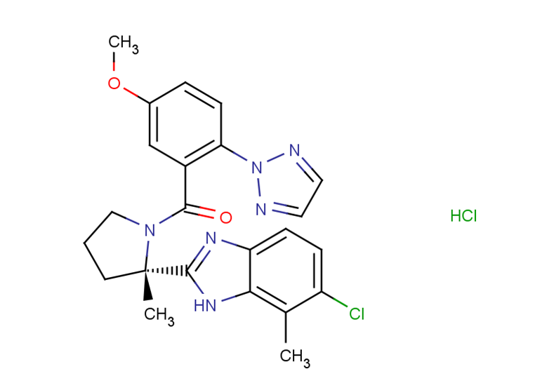 Daridorexant hydrochloride Structure