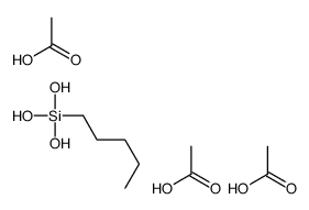 acetic acid,trihydroxy(pentyl)silane Structure