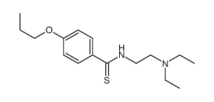 N-[2-(Diethylamino)ethyl]-p-propoxythiobenzamide结构式