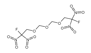 bis-(2-fluoro-2,2-dinitro-ethoxymethyl) ether Structure