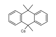 9,9,10-Trimethyl-9,10-dihydro-anthracenyl-(9)-caesium结构式