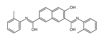 3-hydroxy-2-N,7-N-bis(2-methylphenyl)naphthalene-2,7-dicarboxamide结构式