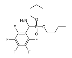 dibutoxyphosphoryl-(2,3,4,5,6-pentafluorophenyl)methanamine Structure