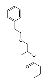 1-(2-phenylethoxy)propan-2-yl butanoate Structure