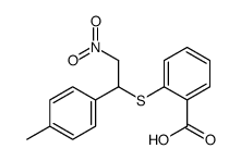 2-[1-(4-methylphenyl)-2-nitroethyl]sulfanylbenzoic acid结构式