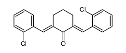 2,6-bis(o-chlorobenzylidene)cyclohexan-1-one结构式