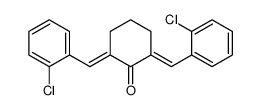 2,6-bis(o-chlorobenzylidene)cyclohexan-1-one Structure