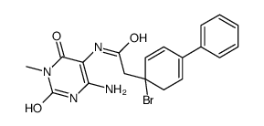 [1,1-Biphenyl]-4-acetamide,N-(4-amino-1,2,3,6-tetrahydro-1-methyl-2,6-dioxo-5-pyrimidinyl)-4-bromo- Structure
