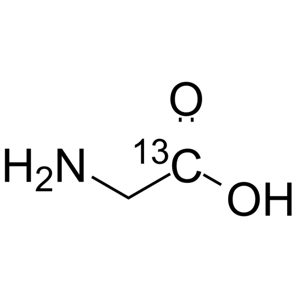 Glycine-1-13C Structure