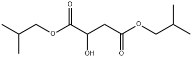 Butanedioic acid, hydroxy-, bis(2-Methylpropyl) ester Structure