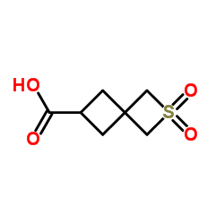 2-Thiaspiro[3.3]heptane-6-carboxylic acid 2,2-dioxide structure