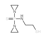 Phosphinothioic amide, P,P-bis(1-aziridinyl)-N-(2-mercaptoethyl)- Structure