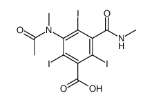 3-(acetylmethylamino)-2,4,6-triiodo-5-[(methylamino)carbonyl]benzoic acid Structure
