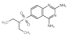 6-Quinazolinesulfonamide,2,4-diamino-N,N-diethyl- structure