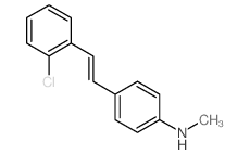 Benzenamine,4-[2-(2-chlorophenyl)ethenyl]-N-methyl- Structure