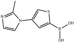 4-(2-Methylimidazol-1-yl)thiophene-2-boronic acid图片