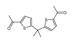 1-[5-[2-(5-acetylthiophen-2-yl)propan-2-yl]thiophen-2-yl]ethanone Structure