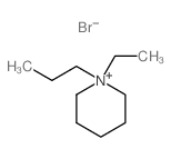 Piperidinium,1-ethyl-1-propyl-, bromide (1:1)结构式