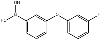 3-(3-Fluorophenoxy)phenylboronic acid结构式