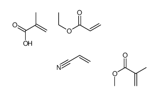 ethyl prop-2-enoate,methyl 2-methylprop-2-enoate,2-methylprop-2-enoic acid,prop-2-enenitrile结构式