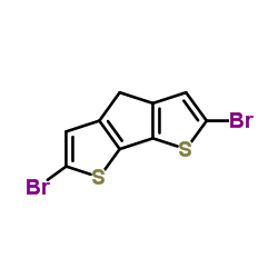2,6-二溴-4H-环戊烷并[1,2-b:5,4-b']二噻吩结构式