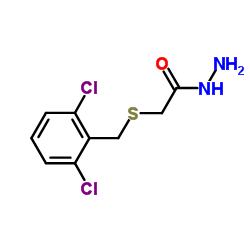 2-[(2,6-dichlorobenzyl)thio]ethanohydrazide结构式