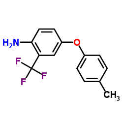 4-(4-Methylphenoxy)-2-(trifluoromethyl)aniline结构式