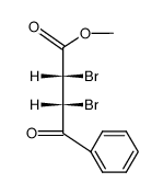 Methyl-erythro-2,3-dibrom-4-oxo-4-phenylbutanoat结构式